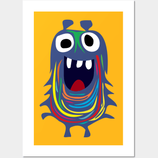 Happy Monster Posters and Art